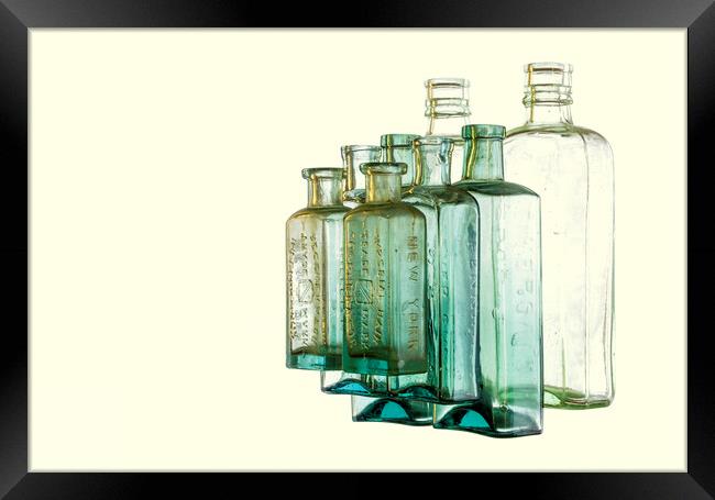 Abstract Bottle Reflections Framed Print by Kelly Bailey