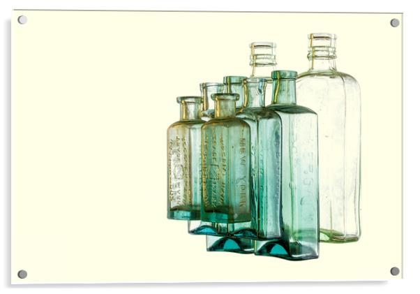 Abstract Bottle Reflections Acrylic by Kelly Bailey