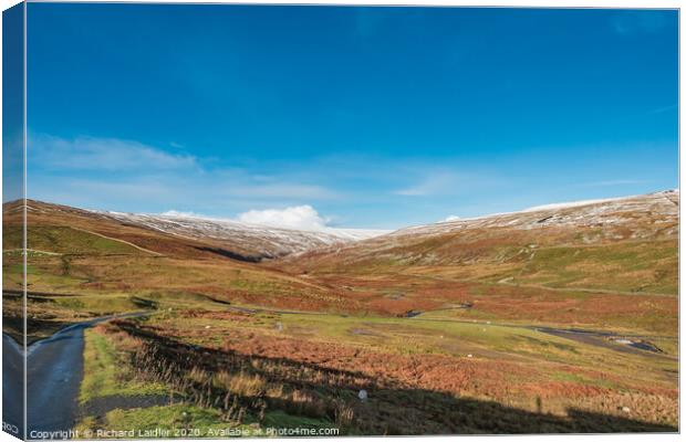 A wintry Hudes Hope Valley, Teesdale (3) Canvas Print by Richard Laidler