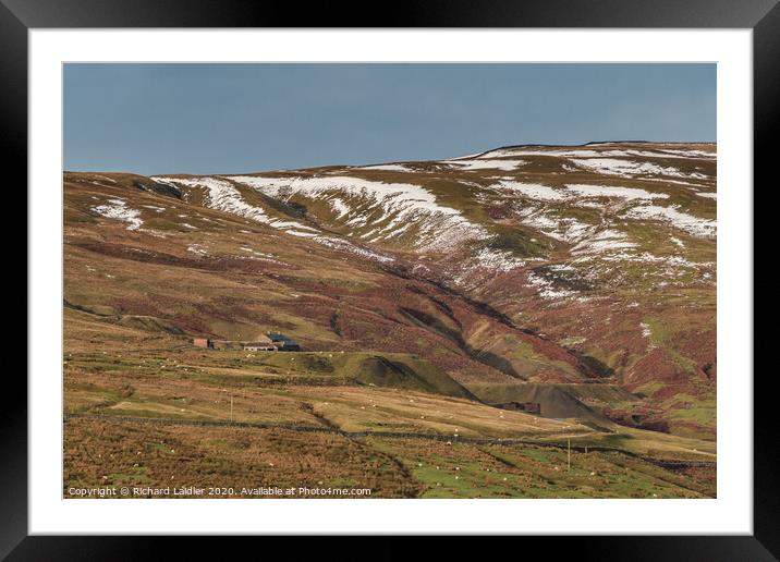 Coldberry Mine and Gutter, Teesdale (1) Framed Mounted Print by Richard Laidler