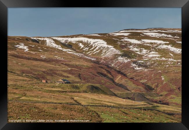 Coldberry Mine and Gutter, Teesdale (1) Framed Print by Richard Laidler
