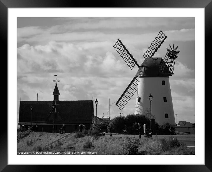 Lytham Windmill Blackpool. Framed Mounted Print by Paul Keeling