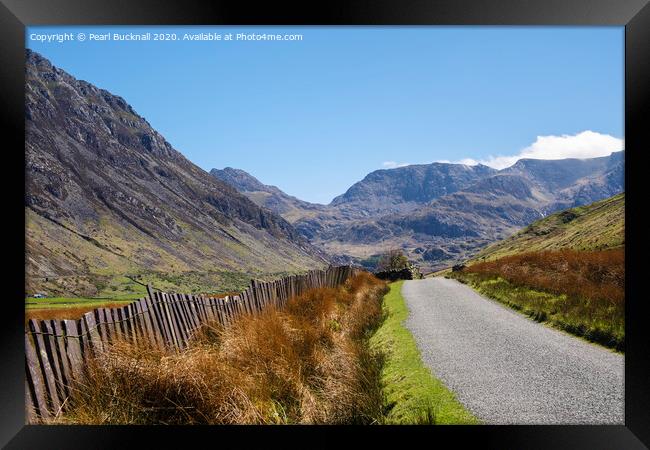 Leading to the Glyders Snowdonia Framed Print by Pearl Bucknall