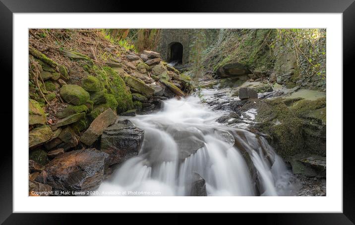 The Hidden falls Framed Mounted Print by Malc Lawes