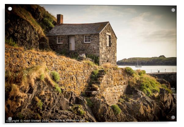Fisherman's Cottage, Mullion Acrylic by Heidi Stewart