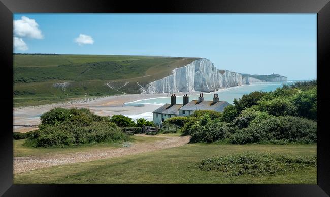 Cuckmere Haven and the Seven Sisters Framed Print by Eileen Wilkinson ARPS EFIAP