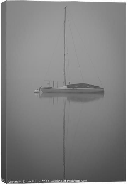 Foggy reflections Canvas Print by Lee Sutton
