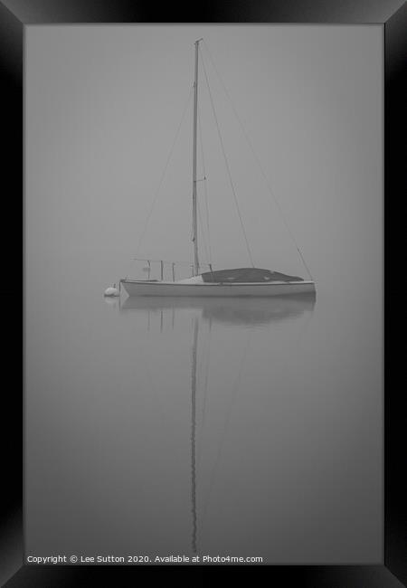 Foggy reflections Framed Print by Lee Sutton