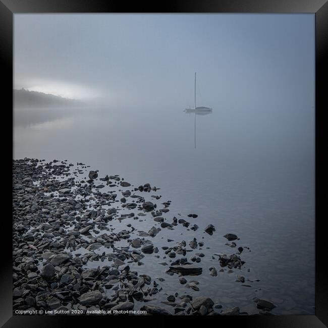 Morning Fog Framed Print by Lee Sutton