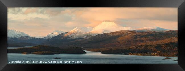 Ben Lomond sunset Framed Print by Kay Roxby