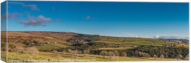 Snaisgill, Teesdale Panorama Canvas Print by Richard Laidler