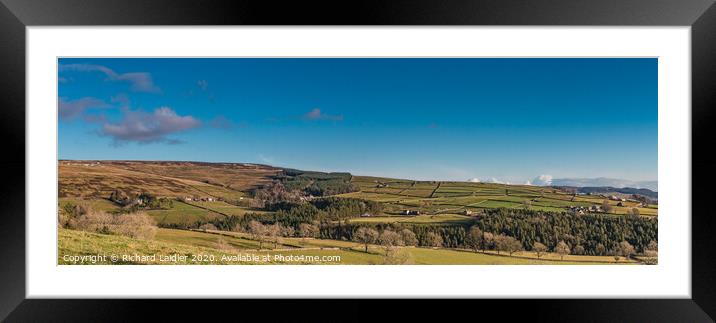 Snaisgill, Teesdale Panorama Framed Mounted Print by Richard Laidler