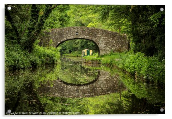 Monmouthshire and Brecon Canal Acrylic by Heidi Stewart