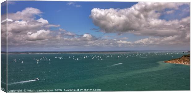 Round The Island Fleet Canvas Print by Wight Landscapes