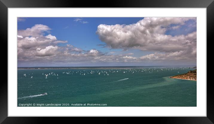 Round The Island Fleet Framed Mounted Print by Wight Landscapes