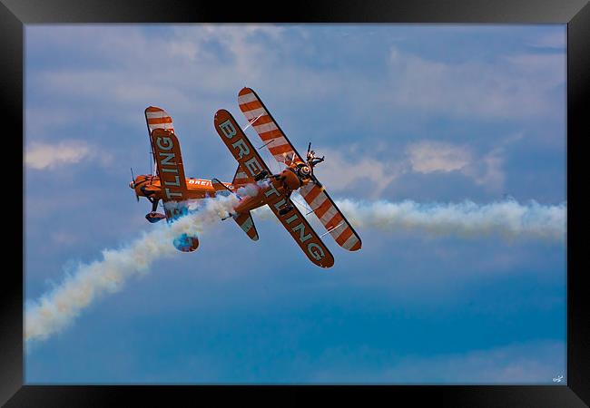 The Breitling Biplanes Framed Print by Chris Lord