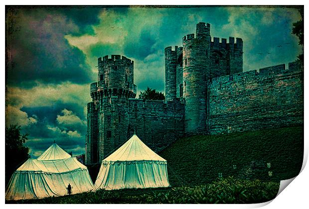 The Gateway Towers At Warwick Castle Print by Chris Lord