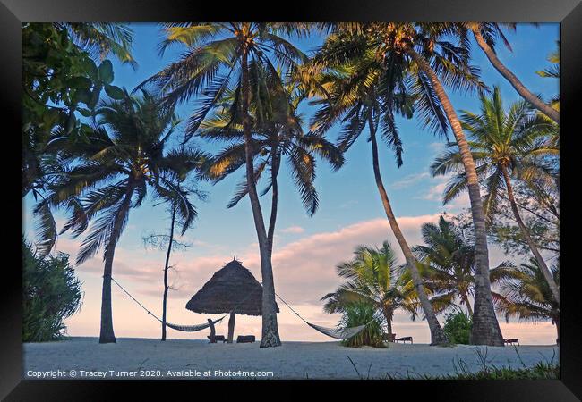 Pongwe Beach in Zanzibar Framed Print by Tracey Turner