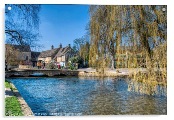 Bourton on the Water, The Cotswolds, Gloucestershi Acrylic by Tracey Turner