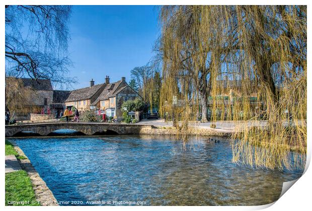 Bourton on the Water, The Cotswolds, Gloucestershi Print by Tracey Turner