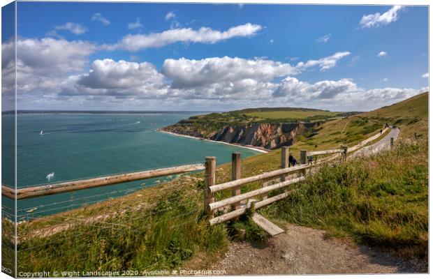 Alum Bay Canvas Print by Wight Landscapes