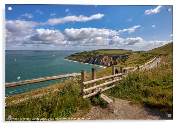 Alum Bay Acrylic by Wight Landscapes