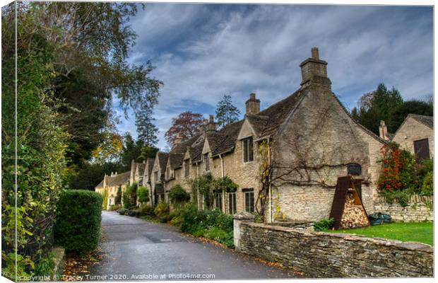 Castle Combe in the Cotswolds, Wiltshire Canvas Print by Tracey Turner