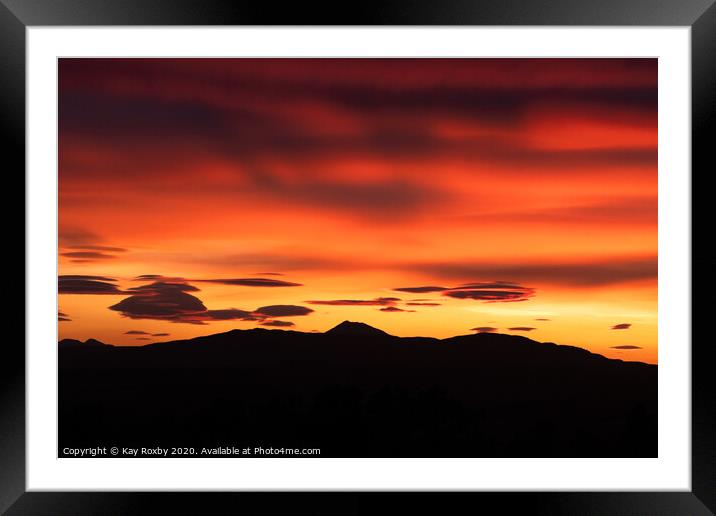 Ben Lomond sunset Framed Mounted Print by Kay Roxby