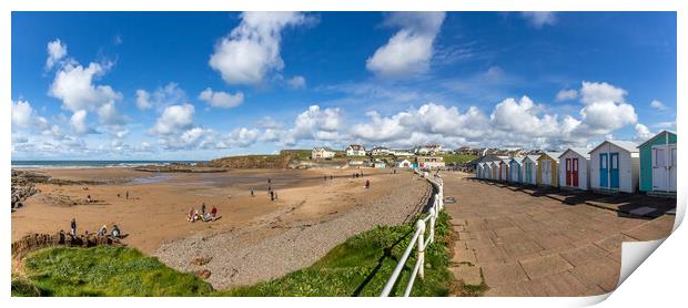 Crooklets beach Bude in North Cornwall Print by chris smith