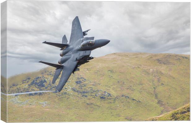 F15 on the turn into the Loop Canvas Print by Rory Trappe