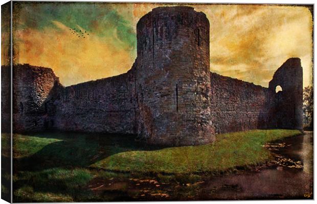 Pevensey Castle Canvas Print by Chris Lord