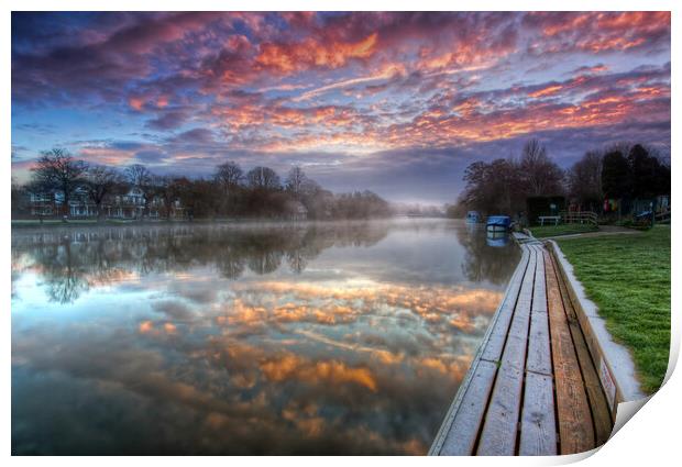 River Thames at Cookham Reach Print by Mick Vogel