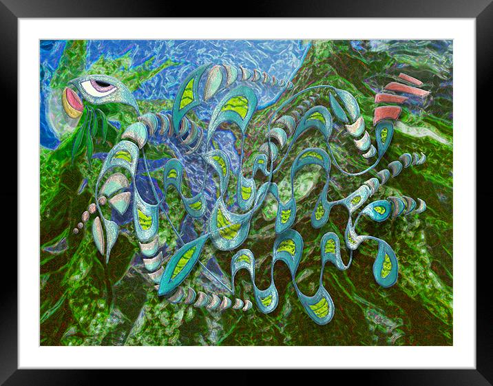 Kelp Dragon Framed Mounted Print by Mark Sellers