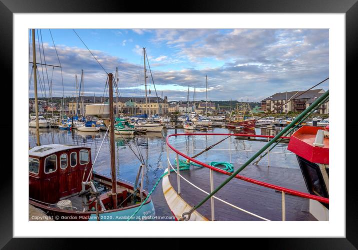 Aberystwyth Marina and Harbour  Framed Mounted Print by Gordon Maclaren