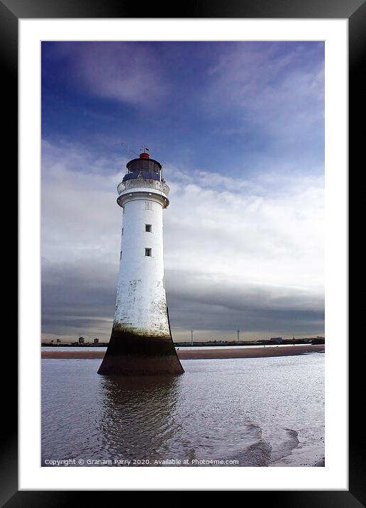 New Brighton Beacon's Timeless Vigil Framed Mounted Print by Graham Parry
