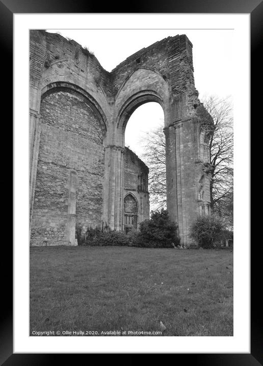 Malmesbury abbey ruins  Framed Mounted Print by Ollie Hully