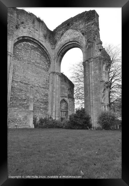 Malmesbury abbey ruins  Framed Print by Ollie Hully