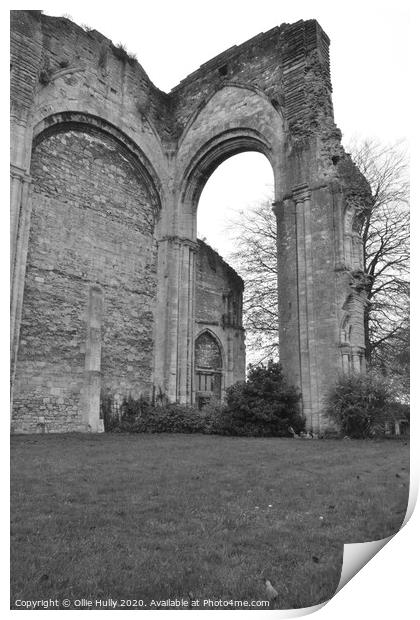 Malmesbury abbey ruins  Print by Ollie Hully