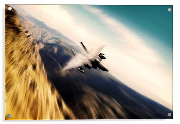 F-15 Strike Eagle Acrylic by J Biggadike