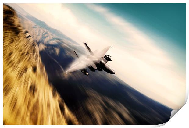 F-15 Strike Eagle Print by J Biggadike