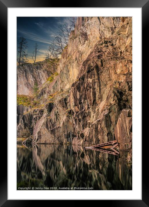 Hodge Close Quarry end of the line  Framed Mounted Print by Jonny Gios