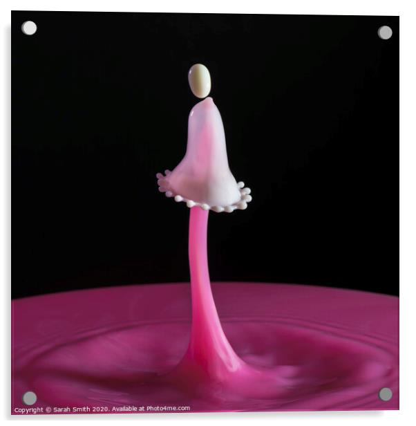 Splash art milk Acrylic by Sarah Smith