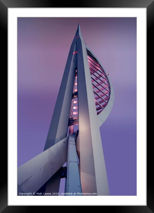 Spinnaker Tower Portsmouth  Framed Mounted Print by Malc Lawes
