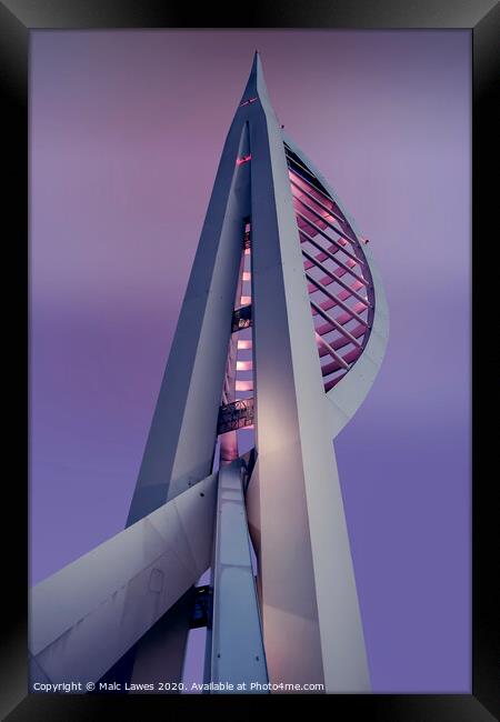 Spinnaker Tower Portsmouth  Framed Print by Malc Lawes
