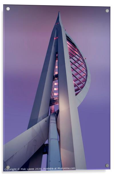 Spinnaker Tower Portsmouth  Acrylic by Malc Lawes