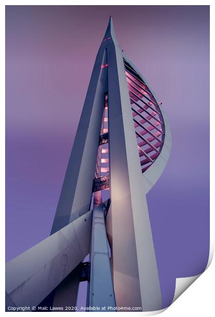 Spinnaker Tower Portsmouth  Print by Malc Lawes