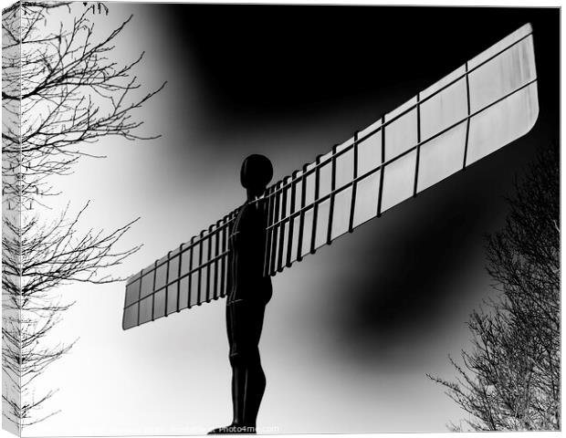 Angel Of The North #4 Canvas Print by Miguel Herrera