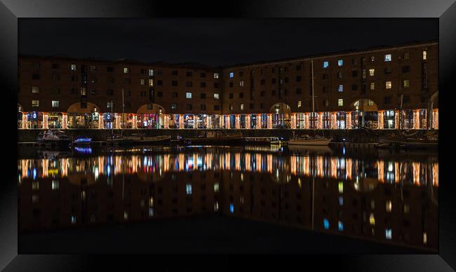 Reflections in the Albert Dock Framed Print by Jason Wells