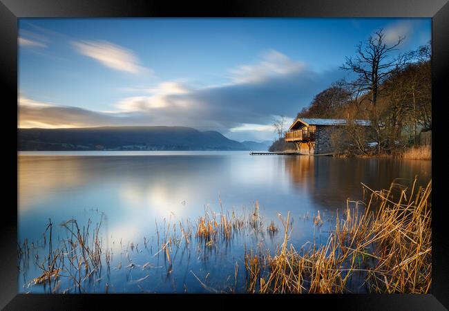 Ullswater Boat House Framed Print by Phil Durkin DPAGB BPE4