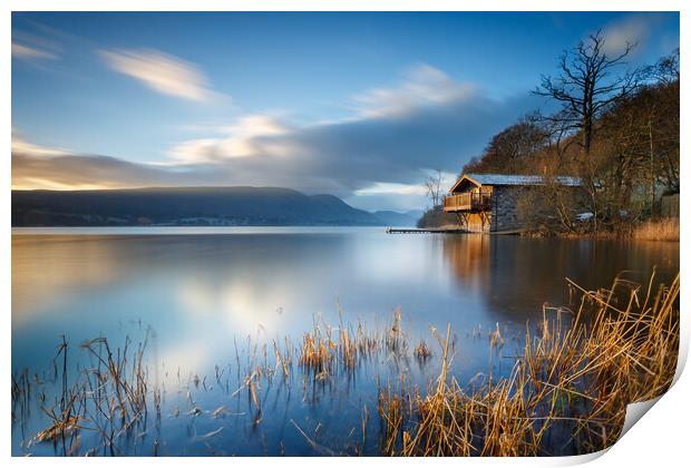 Ullswater Boat House Print by Phil Durkin DPAGB BPE4